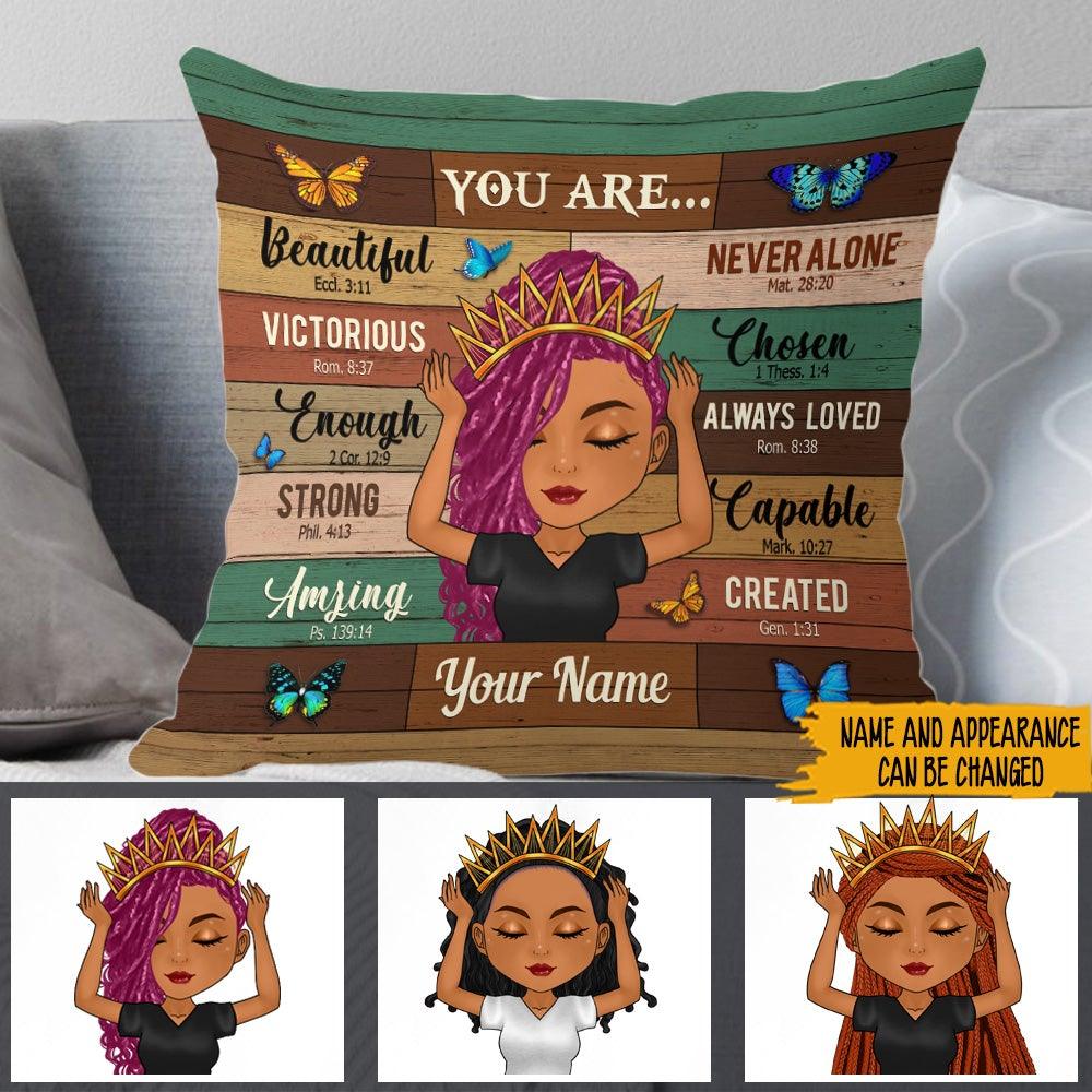 Black Woman Custom Pillow You Are Beautiful Afro Personalized Gift - PERSONAL84