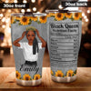Black Woman Custom Tumbler Black Queen Nutrition Facts Personalized Gift - PERSONAL84