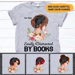 Book Custom T Shirt Easily Distracted By Books Personalized Gift - PERSONAL84