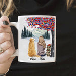 Book, Dog Mug Personalized Name And Breeds A Woman Cannot Survive On Books Alone, She Also Needs Dogs - PERSONAL84