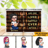 Book Lover Custom Insulated Mug And She Lived Happily Ever After Personalized Bookworm Gift - PERSONAL84