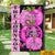 Breast Cancer Awareness Month Custom Garden Flag In This Family No One Fights Alone Personalized Gift - PERSONAL84