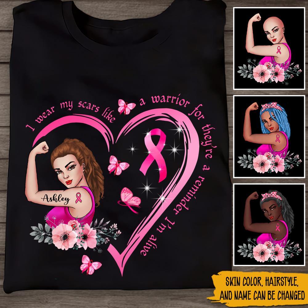 personalized breast cancer shirts