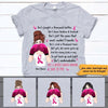 Breast Cancer Custom T Shirt She&#39;s A Breast Cancer Warrior She Is Me Personalized Gift - PERSONAL84