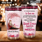 Breast Cancer Custom Tumbler My Husband Promised To Love Me Personalized Gift - PERSONAL84