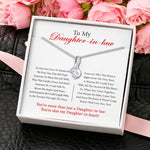 Bride Custom Alluring Beauty Necklace You're My Daughter In Heart Personalized Gift From Mother Of The Groom - PERSONAL84