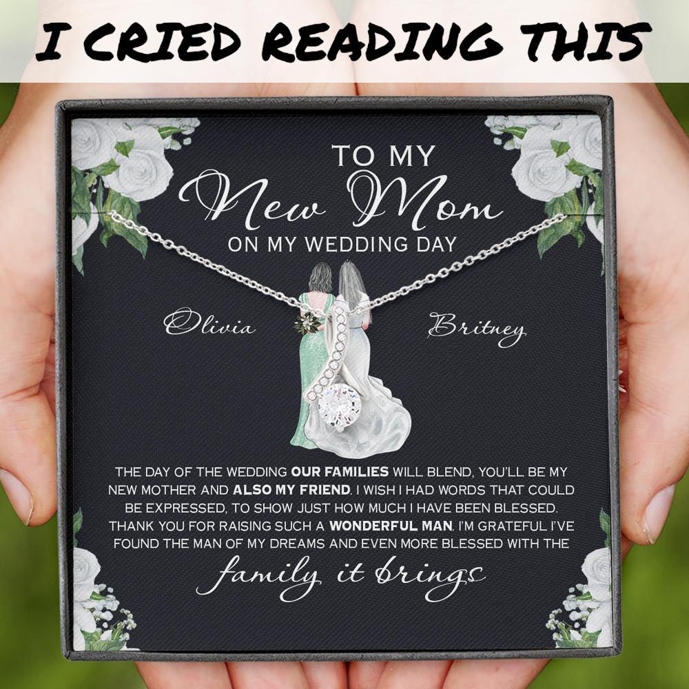 Bride Custom Allurring Beauty Necklace To Mother In Law My New Mom Personalized Gift Mother Of The Groom - PERSONAL84