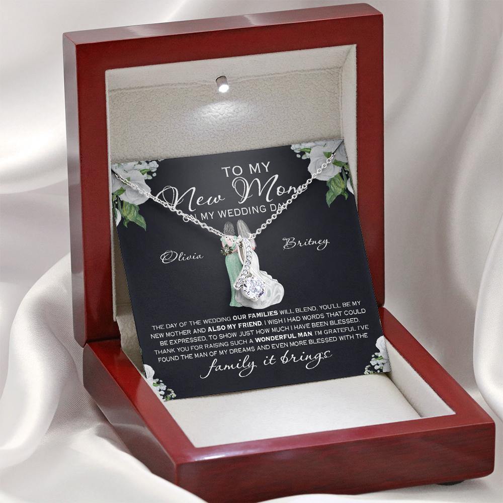 Bride Custom Allurring Beauty Necklace To Mother In Law My New Mom Personalized Gift Mother Of The Groom - PERSONAL84