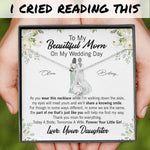 Bride To Mom Custom Alluring Beauty Necklace Part Of Me That's Just Like You Personalized Gift For Mother Of The Bride - PERSONAL84