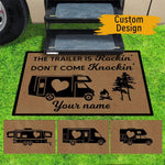 Camping Custom Doormat If the Trailer is Rockin' Don't Come Knockin' - PERSONAL84