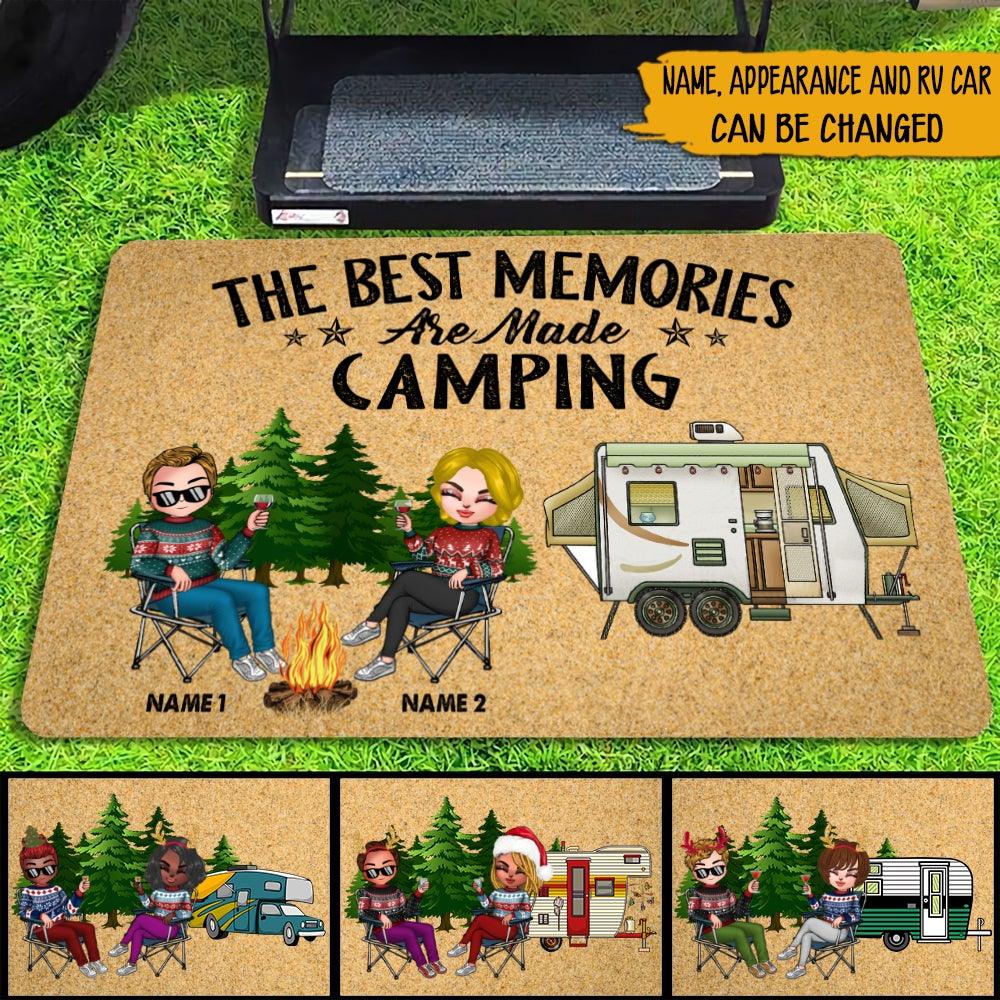 Camping Custom Doormat The Best Memories Are Made Camping Personalized Gift - PERSONAL84