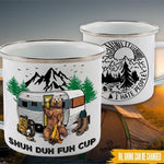 Camping Custom Enameled Mug Shuh Duh Fuh Cup I Hate People Personalized Gift - PERSONAL84