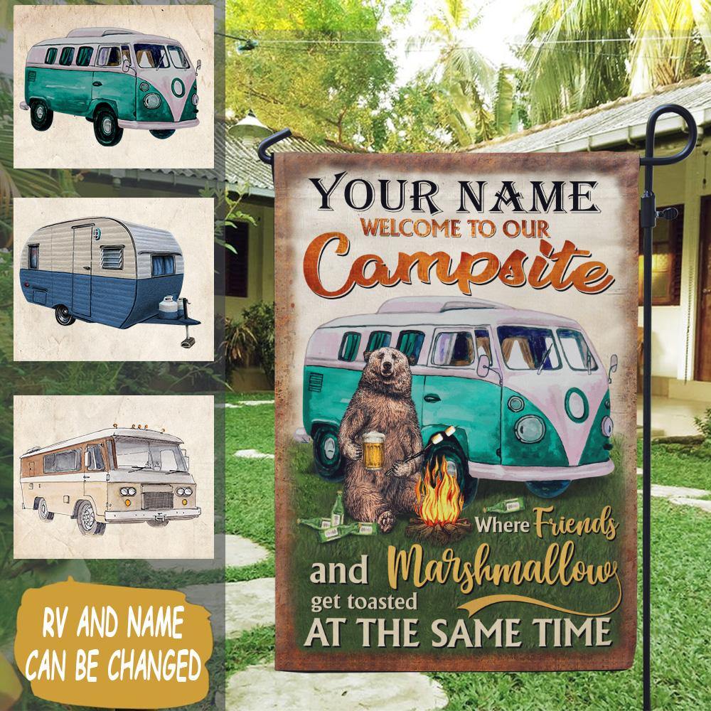 Camping Doormat Customized Name And RV Welcome To Our Camper - PERSONAL84