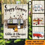 Camping Custom Garden Flag Welcome To Firepit Personalized Gift For Campers - PERSONAL84