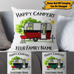 Camping Custom Pillow Happy Campers Personalized Gift - PERSONAL84