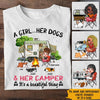 Camping Custom Shirt A Girl Her Dog And Her Camper Personalized Gift - PERSONAL84