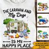 Camping Custom Shirt The Caravan And My Dogs Personalized Gift - PERSONAL84