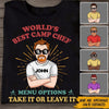 Camping Custom Shirt World&#39;s Best Camp Chef Personalized Gift - PERSONAL84
