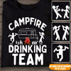 Camping Custom T Shirt Campfire Drinking Team Personalized Gift - PERSONAL84