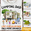 Camping Custom T Shirt Camping Dad More Drunker Personalized Gift - PERSONAL84