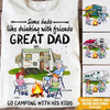 Camping Custom T Shirt Great Dad Go Camping With His Kids Personalized Gift - PERSONAL84