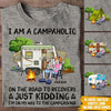 Camping Custom T Shirt I&#39;m A Campaholic On My Way To The Campground Personalized Gift - PERSONAL84