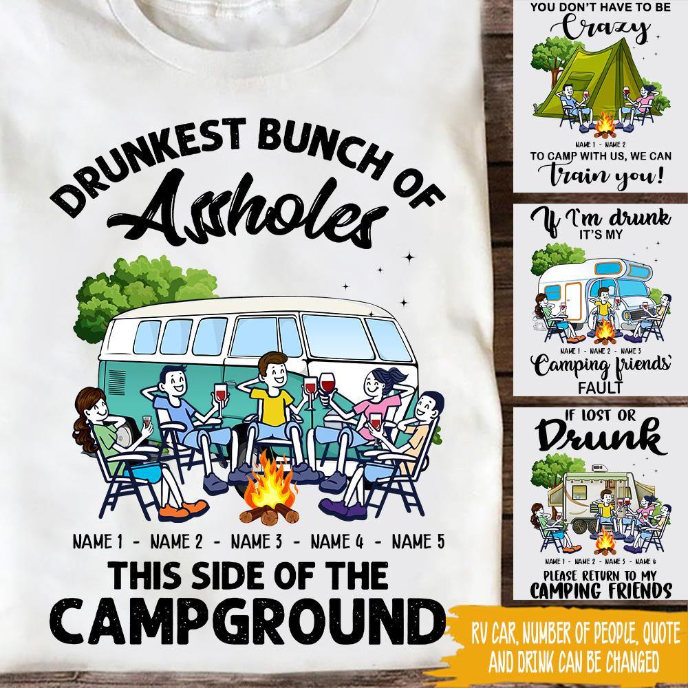 Camping Custom T Shirt We Can Train You To Camp With Us Personalized Gift - PERSONAL84