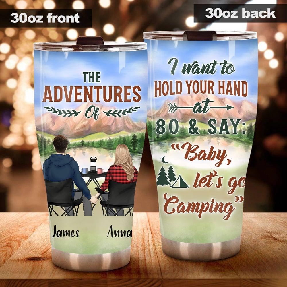 Let's Sit By The Campfire - Personalized Camping Tumbler