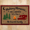 Camping Doormat Customized Family Name Making Memories - PERSONAL84