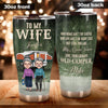 Camping Family Custom Tumbler You Are My Queen Forever Your Grumpy Old Camper Personalized Gift For Wife - PERSONAL84