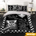 Car Racing Custom Bedding Set I Choose You To Do Life With Personalized Gift - PERSONAL84