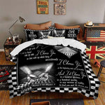 Car Racing Custom Bedding Set I Choose You To Do Life With Personalized Gift - PERSONAL84