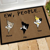 Cat Custom Doormat Ew, People Personalized Gift - PERSONAL84