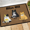 Cat Custom Doormat Hiss Off - PERSONAL84