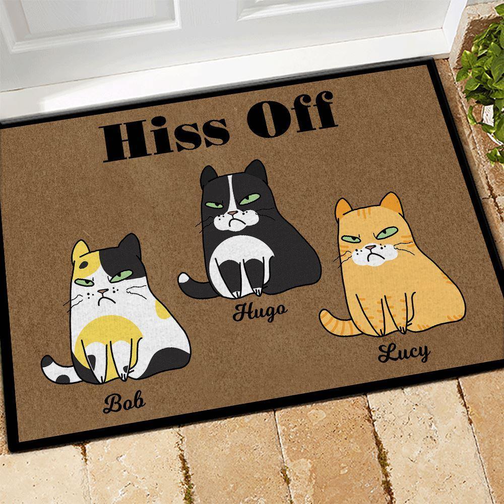 Cat Doormat Personalized Name And Breed All Guests Must Be Approved By -  PERSONAL84
