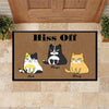 Cat Custom Doormat Hiss Off - PERSONAL84