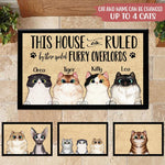 Cat Custom Doormat This House Is Ruled By A Spoiled Furry Overlord Personalized Gift - PERSONAL84