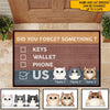 Cat Custom Funny Doormat Key Phone Wallet Face Mask Personalized Gift - PERSONAL84