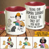 Cat Custom Mug Being Our Human Servant Is The Only Gift Personalized Gift Cat Lover - PERSONAL84