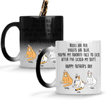 Cat Custom Mug I Love You Dad A Hole Lot Father's Day Funny Personalized Gift - PERSONAL84