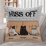 Cat Custom Pillow Hiss Off Personalized Gift - PERSONAL84