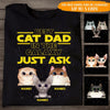 Cat Custom T Shirt Best Cat Dad In The Galaxy Father&#39;s Day Personalized Gift - PERSONAL84