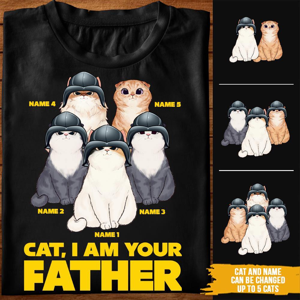 Cat Custom T Shirt Cat I Am Your Father Father's Day Personalized Gift - PERSONAL84