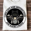 Cat Custom T Shirt I Like Cats And Motorcycle Personalized Gift - PERSONAL84