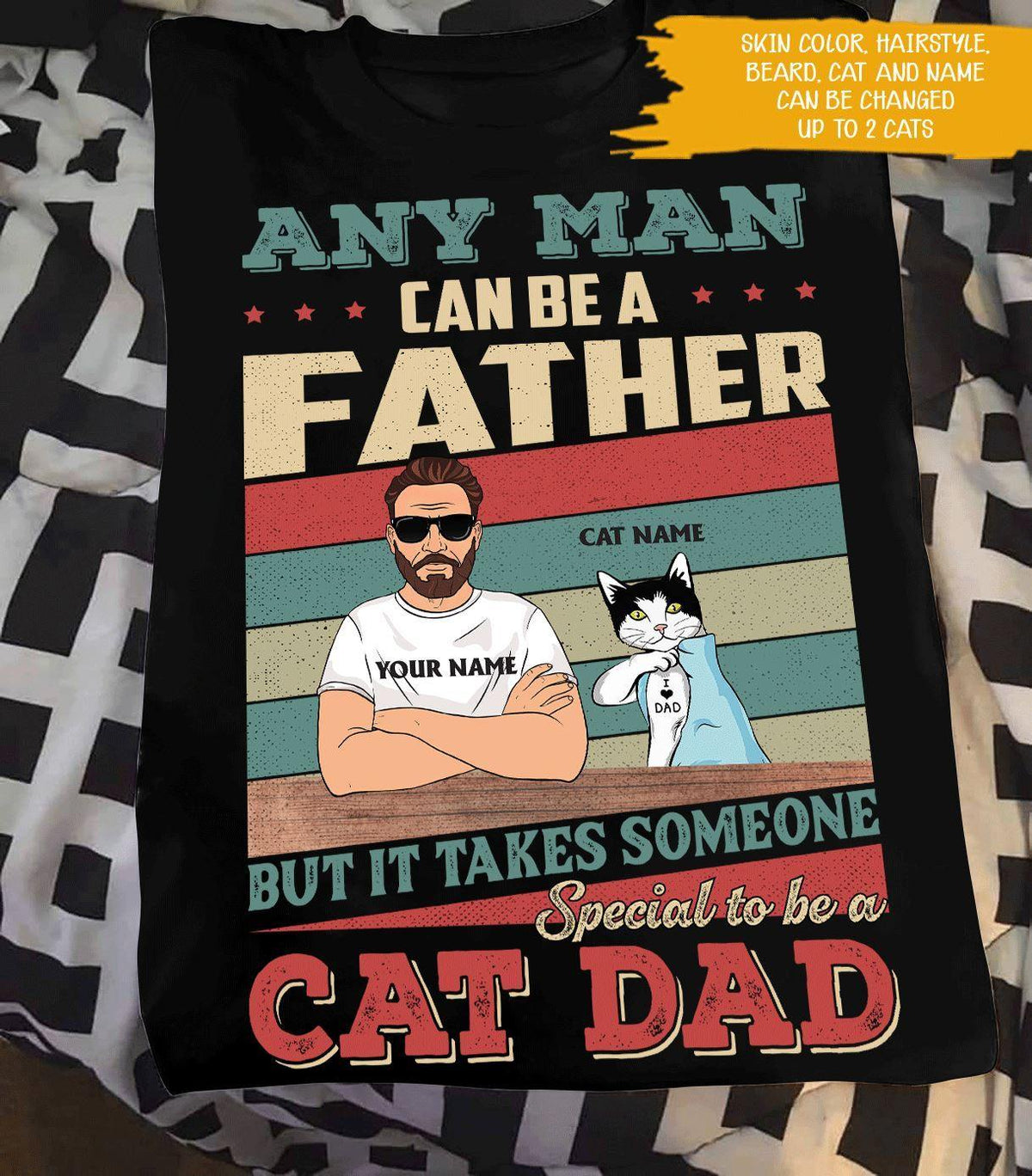 Cat Custom T Shirt It Takes Someone Special To Be A Cat Dad Personalized Gift - PERSONAL84