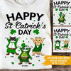 Cat Custom T Shirt St Patrick&#39;s Day Happy St Catrick&#39;s Day Personalized Gift - PERSONAL84
