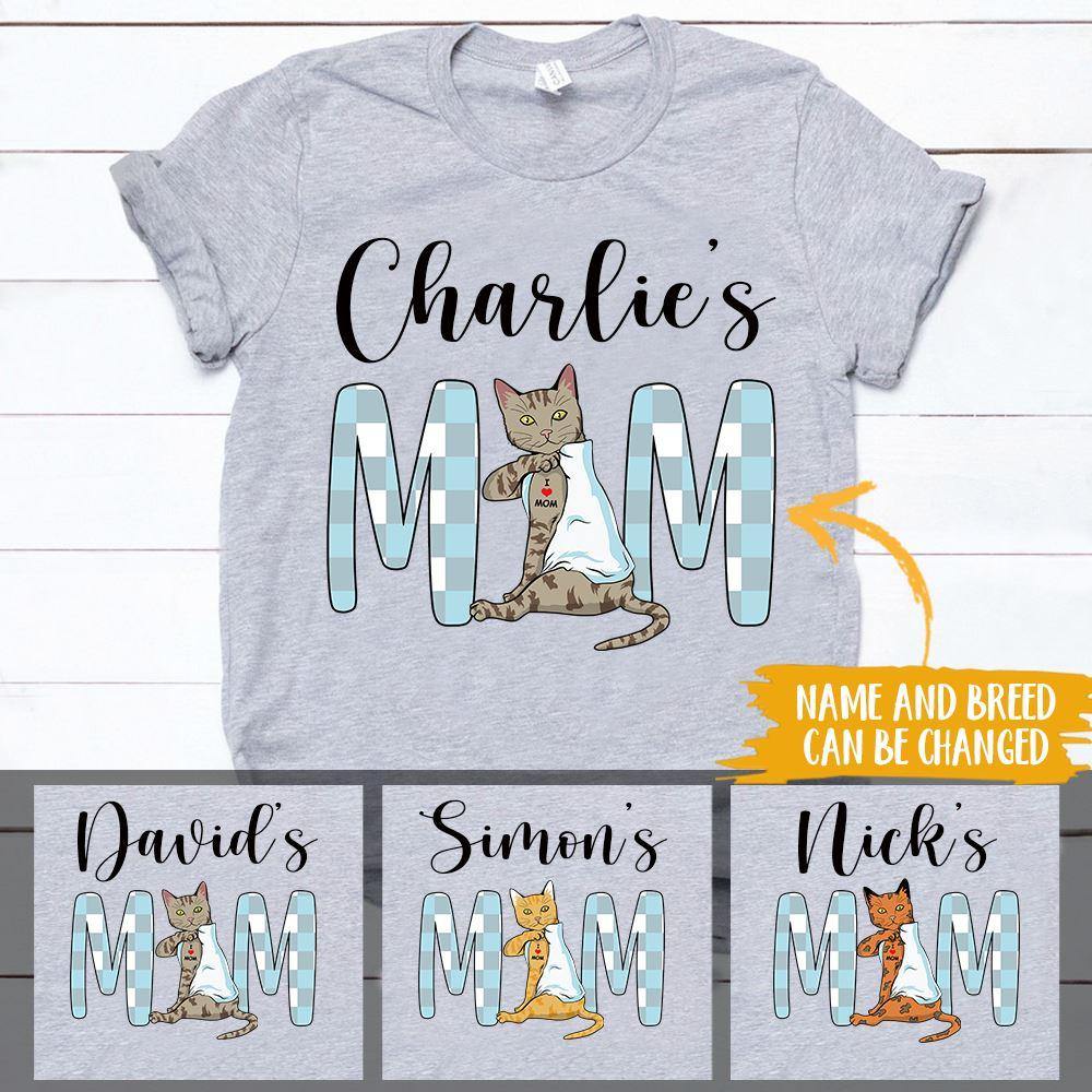 Cat Customized T Shirt Cat Mom Personalized Gift - PERSONAL84