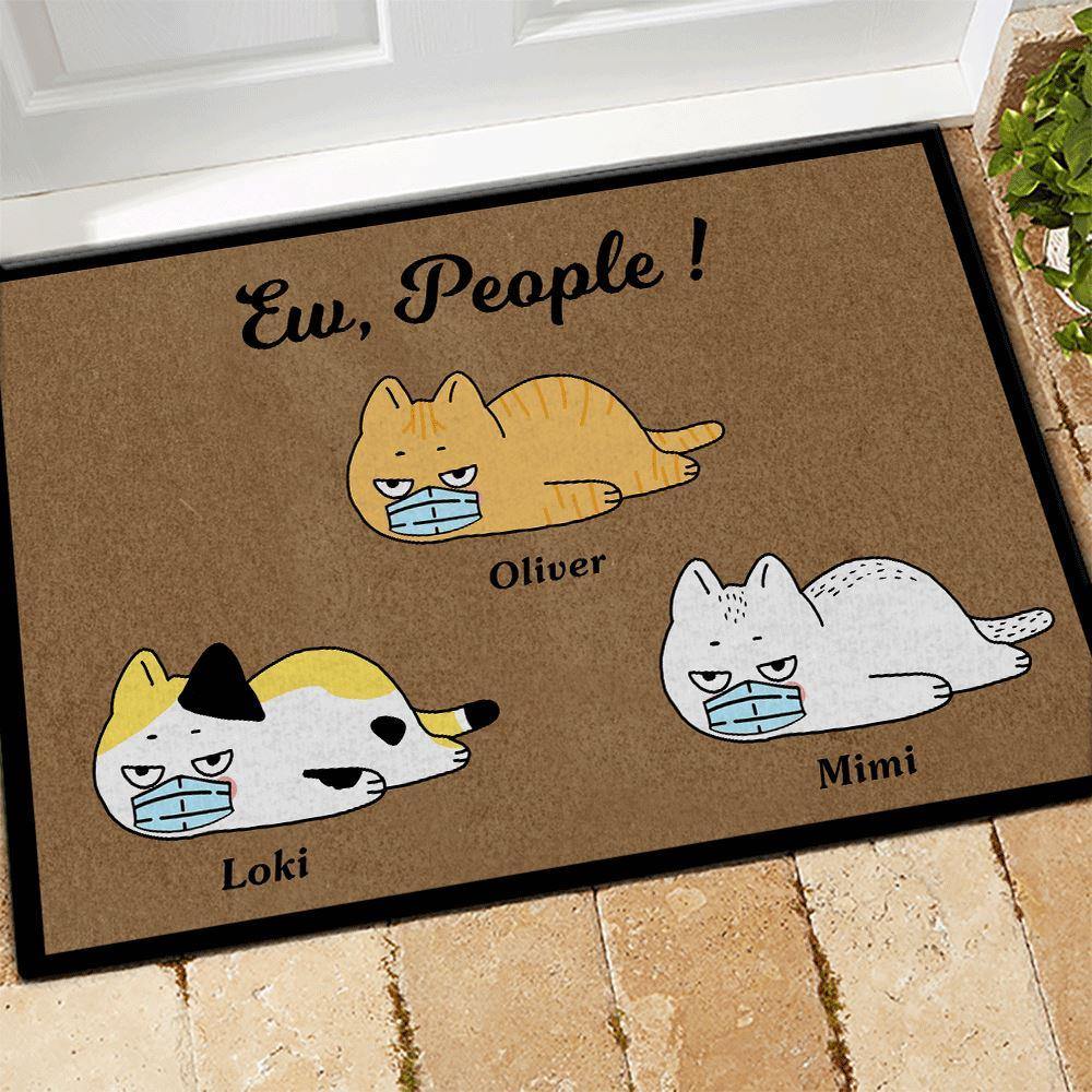 Cat Doormat Customized Ew People Personalized Gift - PERSONAL84