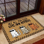 Cat Doormat Customized Name And Breed Hey All You Cool Cats And Kittens Gift For Cat Lovers - PERSONAL84