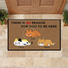 Cat Doormat Customized Name And Breed There Is No Reason For You To Be Here - PERSONAL84